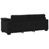 vidaXL 2 Piece Sofa Set with Cushions Black Velvet