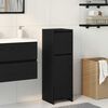 vidaXL Bathroom Cabinet Black Oak 30 x 30 x 95 cm Engineered Wood