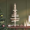 vidaXL Wooden Christmas Tree for Decoration 90 cm Solid Wood Pine
