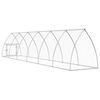 vidaXL Chicken Cage Silver 600x105x120 cm Galvanised Steel