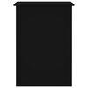 vidaXL Desk Black 100x55x75 Engineered Wood