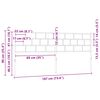 vidaXL Metal Replace Headboard White 180 cm