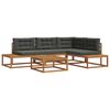 vidaXL Outdoor Sofa Set 5 pcs Natural and Anthracite