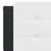 vidaXL Headboard Cushion "Zadar" Black and White 153 cm Faux Leather