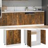 vidaXL Sink Bottom Cabinet Lyon Smoked Oak 80x46x81.5 cm Engineered Wood