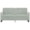 vidaXL 2-Seater Sofa Light Grey 140 cm Velvet