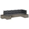 vidaXL Sofa Set 7 pcs Poly Rattan