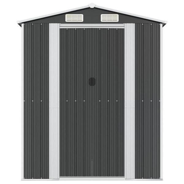 vidaXL Garden Shed Anthracite 192x606x223 cm Galvanised Steel