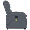 vidaXL Electric Stand up Massage Recliner Chair Dark Grey Velvet