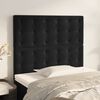 vidaXL Headboard Black 100x5x118/128 cm Velvet