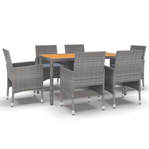 vidaXL Garden Dining Set | Grey