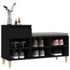 vidaXL Shoe Cabinet Black 102x36x60 cm Engineered Wood