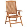 vidaXL Reclining Garden Chairs with Cushions 4 pcs Solid Teak Wood