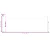 vidaXL Patio Retractable Side Awning 100x300 cm Cream