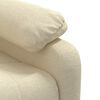 vidaXL Recliner Chair Cream Fabric