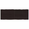 vidaXL Table Top Dark Brown 160x60x(2-4) cm Live Edge