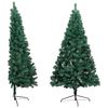 vidaXL Artificial Half Pre-lit Christmas Tree with Ball Set Green 180 cm