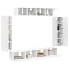 vidaXL TV Cabinet 8 pcs White