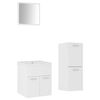 vidaXL Bathroom Furniture Set White Engineered Wood