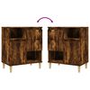 vidaXL Sideboards 3 pcs Smoked Oak 60x35x70 cm Engineered Wood