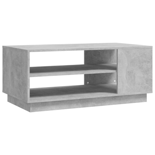 vidaXL Coffee Table Concrete Grey 102x55x43 cm Engineered Wood
