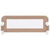 vidaXL Toddler Safety Bed Rail Taupe 102x42 cm Polyester