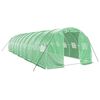 vidaXL Greenhouse with Steel Frame Green 30 m&sup2; 10x3x2 m