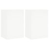 vidaXL TV Wall Cabinets 2 pcs White 40.5x30x60 cm Engineered Wood