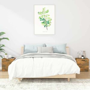 vidaXL Bedside Cabinets 2 pcs Smoked Oak 40x39x40 cm