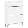vidaXL Shoe Cabinet DELFT 78 x 24 x 103 cm Engineered Wood White