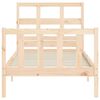 vidaXL Bed Frame without Mattress Single Solid Wood Pine