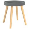 vidaXL Side Table Grey 38x38x40 cm Engineered Wood&Solid Wood Pine