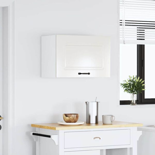 vidaXL Kitchen Wall Cabinet Kalmar High Gloss White Engineered Wood