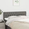 vidaXL Headboards Dark Grey 144x7x78/88 cm Fabric