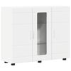vidaXL Wooden Cabinet White Engineered Wood