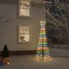 vidaXL Christmas Cone Tree Colourful 108 LEDs 70x180 cm