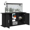 vidaXL Aquarium Stand Black Oak 121x41x58 cm Engineered Wood