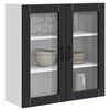 vidaXL Kitchen Cabinet with Door Black 80 x 31 x 80 cm Engineered Wood