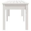 vidaXL 2-Seater Garden Bench White 159.5x44x45 cm Solid Wood Pine