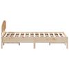 vidaXL Bed Frame without Mattress 150x200 cm King Size Solid Wood Pine