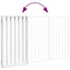 vidaXL Dog Gate Foldable 3 Panels White 150 cm Poplar Wood