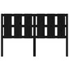 vidaXL Bed Headboard Black 155.5x4x100 cm Solid Wood Pine