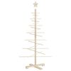 vidaXL Wooden Christmas Tree for Decoration 125 cm Solid Wood Pine