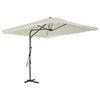 vidaXL Garden Parasol | Sand | Polyester | 250x250 cm | Rotatable