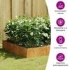 vidaXL Garden Raised Bed 100x100x33.5 cm Corten Steel