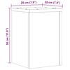 vidaXL Plant Stands 2 pcs Artisan Oak 20x20x30 cm Engineered Wood