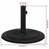 vidaXL Umbrella Base Black 45x45x30 cm Cast Iron