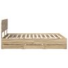 vidaXL Bed Frame with Drawer Sonoma Oak 150 x 200 cm Engineered Wood