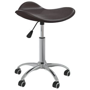 vidaXL Dining Chair | Brown | Faux Leather | Medium | Dining Chair | Round