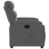 vidaXL Recliner Chair Dark Grey Fabric